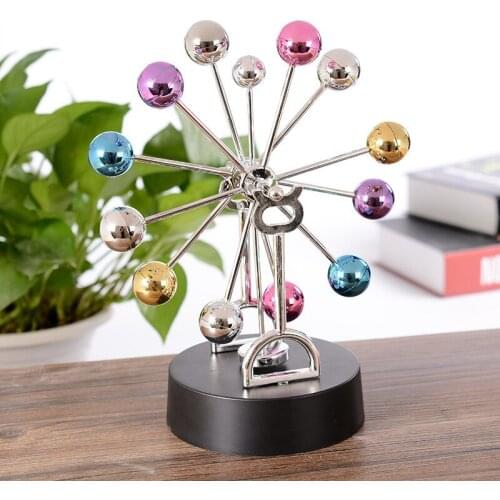Ferris Wheel Color Ball Magnetic Perpetual Motion Apparatus Wobbler Perpetual Motion Model Desktop Decoration Couple Gift