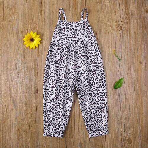 Kids Girls Fashion Sleeveless Print Jumpsuit Children Girls Stylish Jumpsuit For Daily Wear