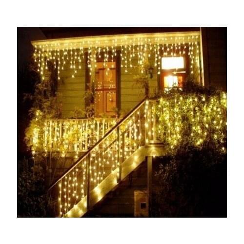 8MX0.65/12MX0.65/16MX0.65/20MX0.65/24MX0.65LED Icicle String Lights Christmas Fairy Lights Outdoor Party/Curtain/Decoration