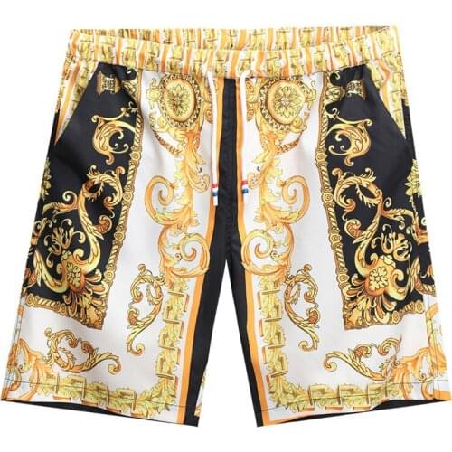 Summer new casual digital printing shorts mens casual loose five-point pants Brand pants 2021 Fitness beach men shorts