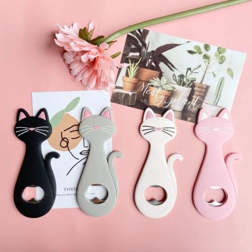 Cartoon Akita Bullfight Cat Dog Magnetic Refrigerator Bottle Opener Beer Bottle Opener Cat Magnet Refrigerator StickerDecoration
