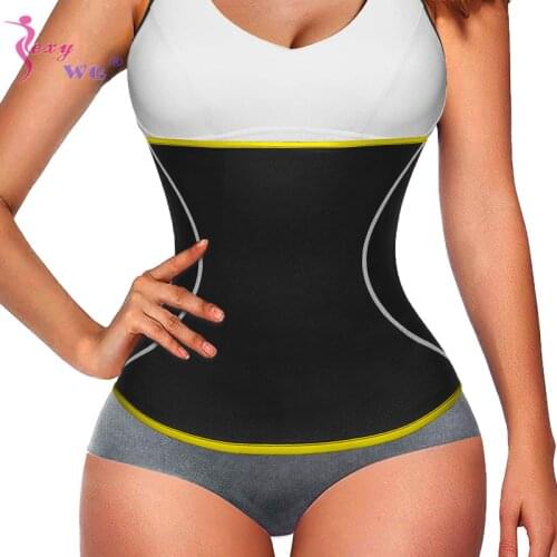 SEXYWG Neoprene Waist Trainer Belt for Women Body Shaper Fat Burning Slimming Belt Weight Loss Tummy Control Waist Cincher