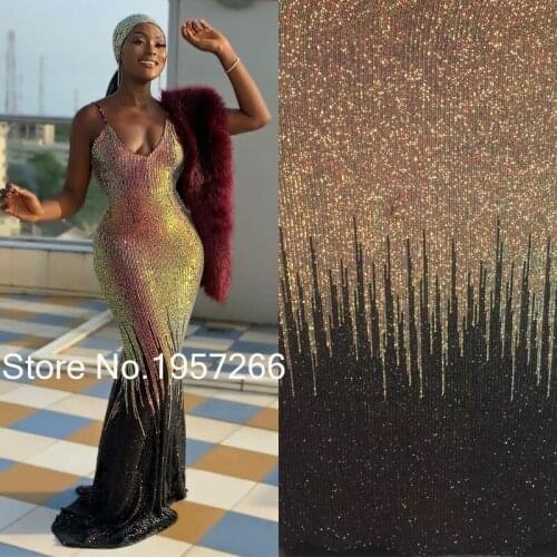 2021 Latest French Nigerian Laces Fabrics High Quality Sequins African Laces Fabric Wedding French Net Lace XX33372