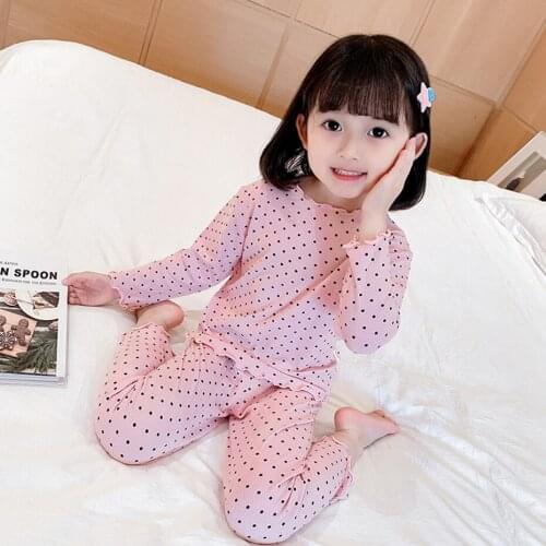 Baby Boys Pajamas Set Tshirt + Pants Children Kids 2021 Sleepwear Wear Cotton Girls Evening Dress