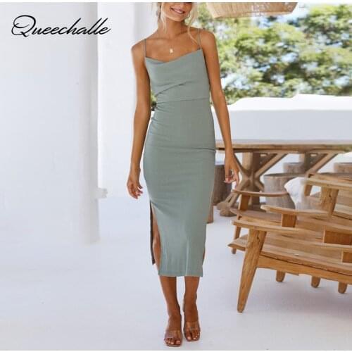 Летние платья с открытыми плечами QUEECHALLE China At AliExpress