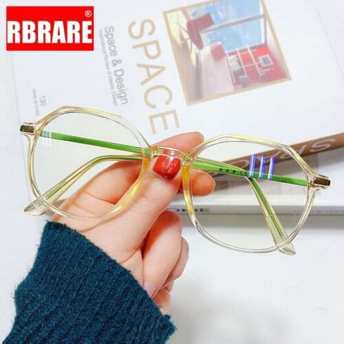 RBRARE Retro Round Glasses Frame Women Anti Blue Light Eyeglasses Frame for Women Optical Eyewear Brand Designer Eye Glasses