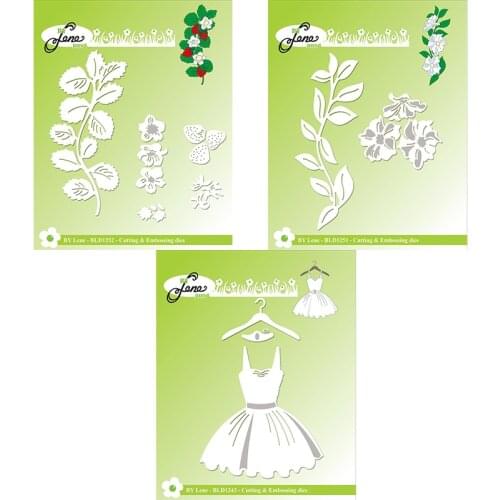 Mmao Crafts Metal Steel Cutting Dies New Flower leaf skirt Stencil For DIY Scrapbooking Paper/photo Cards Embossing Dies