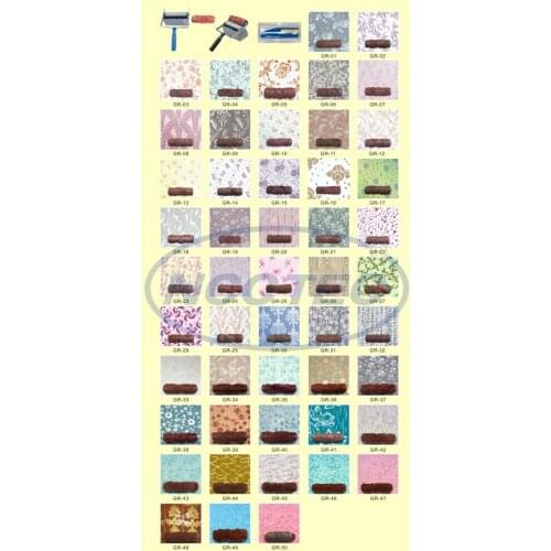 6'' soft rubber decorator roller FREE shipping | 150mm wall paint decoration rollers installed in DM62C wall decoration machine