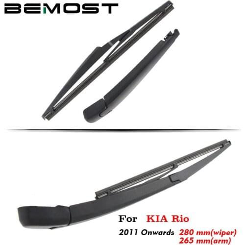 BEMOST Car Rear Windscreen Wiper Blade Arm Natural Rubber For Kia Rio 280mm Hatchback 2011 2012 2013 2014 2015 2016 2017 2018