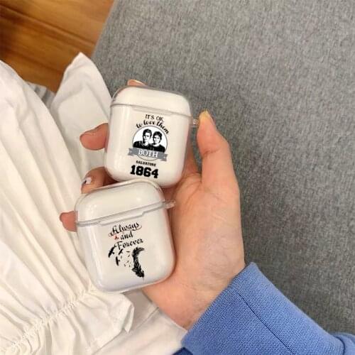 Vampire Diaries Stefan Damon Salvatore TPU silicone Airpod Case For Airpods 2 Airpods1 Airpods pro 3 TPU cover