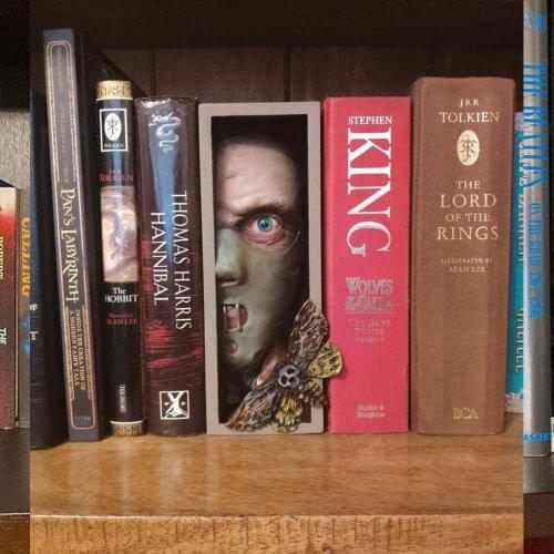 Peeping on The Bookshelf-Personalized Bookends for Collecting CD Albums Magazines Heavy Books Home Desktop Decoration JR Deals