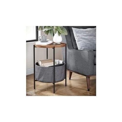 Modern lux Black Wide Bag Metal Side Coffee table coffe table