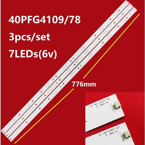 LED bar CL-40-D307-V3 for Phi lips 40PFL5708 40PFL3188 LED40M3000A LED40R6000 40PFH4109 40PFT410 40PFG4109/78 40PHG4109/78