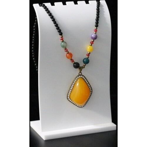 Vertical Necklace Display Rack Set Jewelry Showing Holder Organizer Necklace Stand Jewellery Display Organizer Case