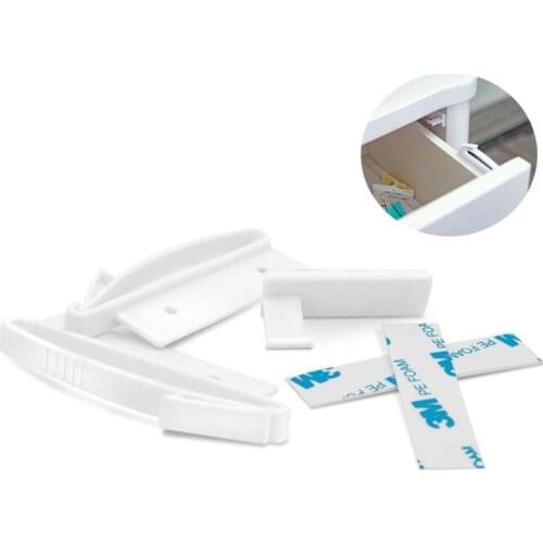 4pcs Invisible Latch Locks Baby Safety Cabinet Door Lock Latches Baby Security Protection From Children Safety Door Lock