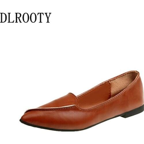 Women Flats Shoes Loafers Shallow Summer Fashion Wedges Pointed Toe Slip on Platform Sweet Casual Solid Comfortable