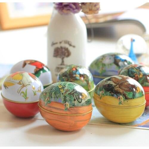 1pc Rabbit Easter Egg Iron Box Xylitol Storage Box Wedding Jewelry Food Suger Pill Cases Tin Box Container Headset Box