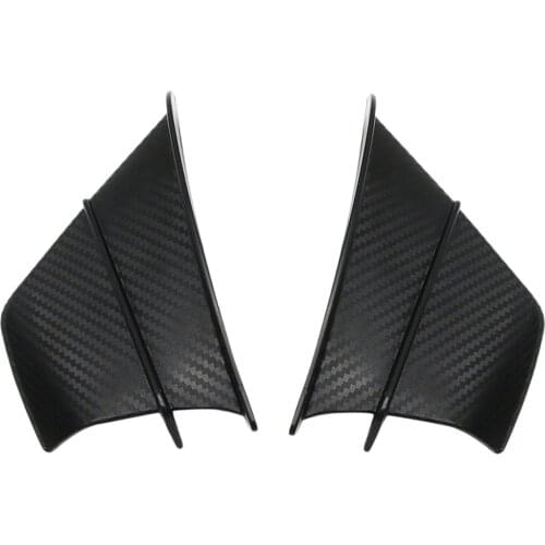 2Pcs Carbon Fibre Motorcycle Fixed Wind Wing Universal Winglets Aerodynamic Wing Kit Side Stickers