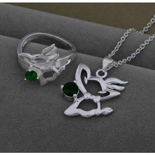 AS535 Trendy wholesale Jewelry Sets Ring 481 + Necklace 933 /axpajowa bymakpta