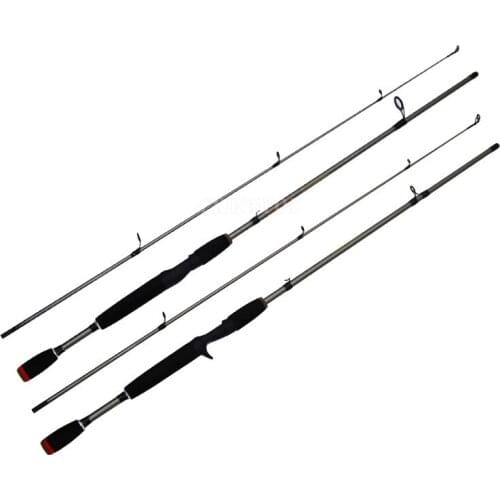 50Pcs/Lot 2018 New 1.8m 2 Segments Fishing Rod M Power Line wt.6-15lb Lure wt.1/8-3/4oz Carbon Spinning Casting Lure Fishing Rod