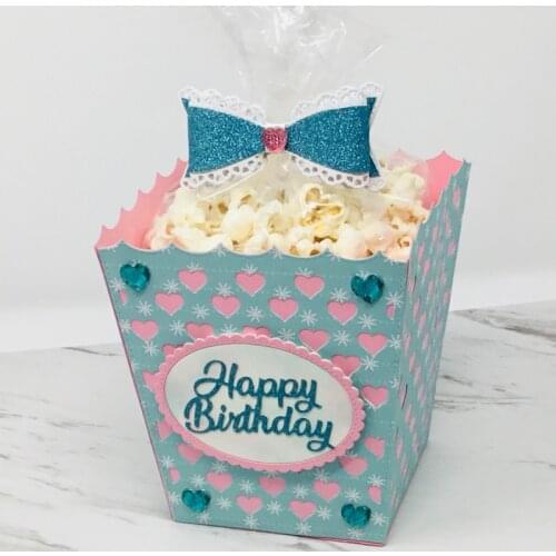 KLJUYP Popcorn Box Metal Cutting Dies Scrapbook Paper Craft Decoration dies scrapbooking 06222