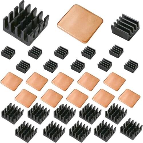 Wholesale Raspberry Pi Heatsink Kit Copper Aluminum Heatsink for Cooling Cooler Raspberry Pi 3 Pi 2 Pi Model B+ 30 PCS/LOT