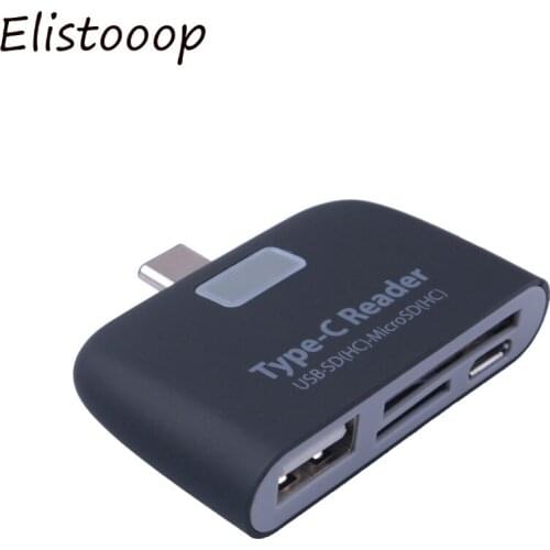 2019 Multifunction Memory Card Adapter USB 3.1 Type C USB-C TF SD OTG Card Reader For Phone Tablet Cards Reade