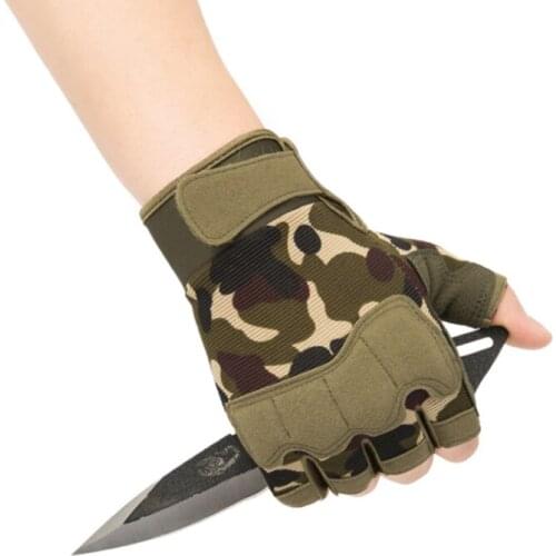 Hunting Gloves Tactical Half-finger Gloves Thicken Breathable Men Women Outdoor Fishing Gloves Military Combat Gloves Shooting