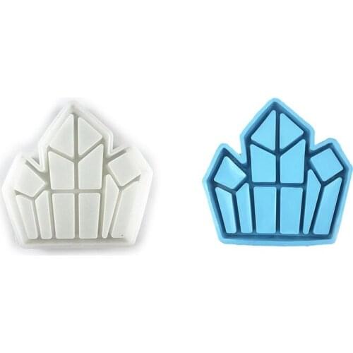 Crystal Shaped Organizer Epoxy Resin Mold DIY Crafts Jewelry Makeup Storage Box Shelf Display Stand Tray