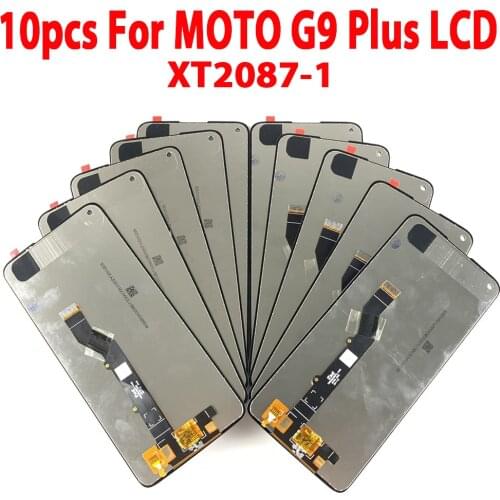 Lot 10pcs Original LCD For Motorola Moto G9 Plus Lcd Screen Display Touch Digitizer Assembly For Moto G9 Pus Diaplsy XT2087-1