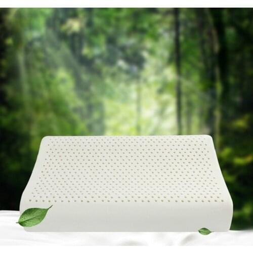 Thailand Pure Natural Latex Pillow Remedial Neck Protect Vertebrae Health Care Orthopedic Pillow Slow Rebound 60x40