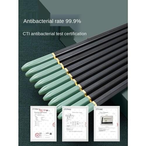 Chopsticks Home Non-Slip Mildew-Proof and High Temperature Resistant Tableware for Kuaizi Family 10 Double Set