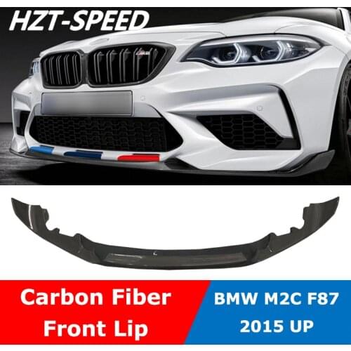 MP Style Carbon Fiber Front Bumper Chin Lip For BMW M2C F87 Coupe Car Styling 2015 UP