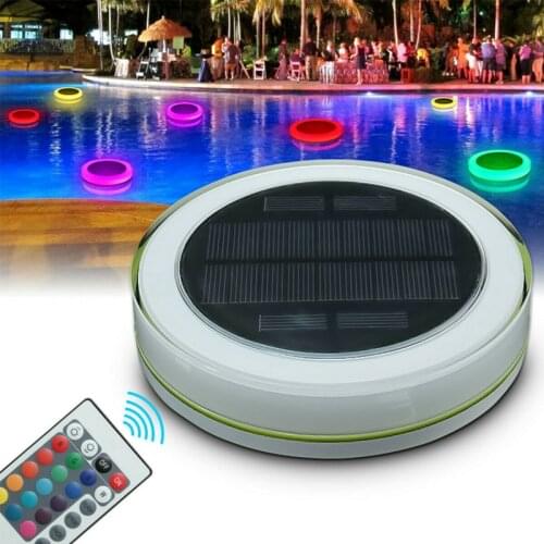 Dreamburgh RGB LED Underwater Light Solar Power Pond Light Outdoor Swimming Pool Floating Party Decor Light With Remote Control