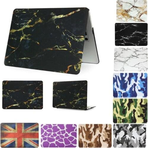 Rubberized Zebra-stripe Marble Texture Laptop Case for Macbook Pro 12 13 15 15.4 16 Retina Cover Shell for Mac book Air 11 13.3