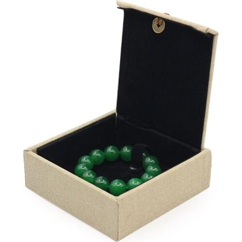 2020 Tassel Linen Copper Money Jewelry Ring Bracelet Pendant Long Chain Storage Box for Ladies Gift Packaging Built-in Card Slot