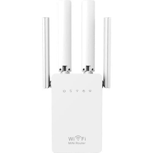WR02EQ Wireless Router WIFI Repeater Access Point 300Mbps Antennas Signal Booster Range Extender AP Wi-fi 802.11N Network