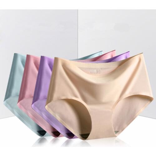 Menstrual Period Panties Leak Proof High Waist Women Underwear Physiological Pants Ice Silk Ladies Female Lengthen Briefs