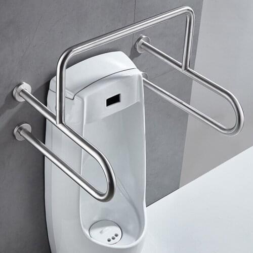 304 stainless steel thickened bathroom, public toilet, toilet, toilet, disabled barrier-free urinal with handrails