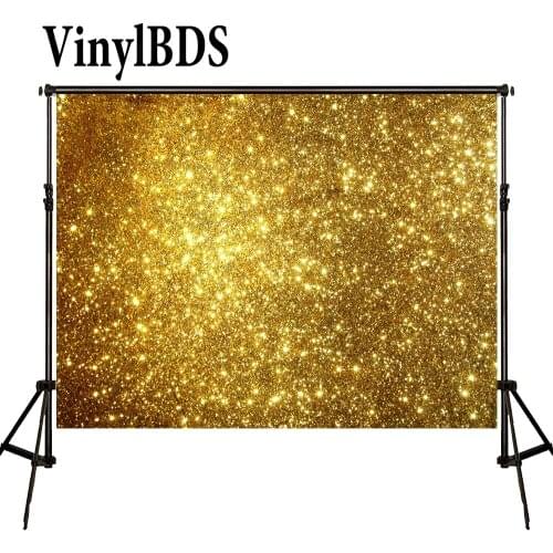 VinylBDS 8x8ft Bling Bling Background Golden Birthday and Wedding Party Backdrop Gorgeous Wedding Backdrop for Photocall