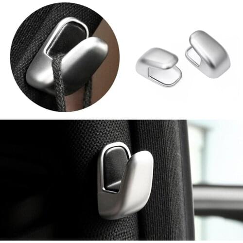 2pcs Car Interior Window B Pillar Hook ABS Silver Cover Trim For Mercedes Benz E CLS S Class W212 W213 W222 2014 2015 2016