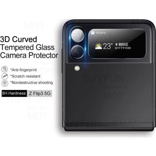 3D Curved Camera Lens Protector Tempered Glass Case For Samsung Galaxy Z Flip3 Flip 3 5G ZFlip3 2021 Kamera Protection Film 9H