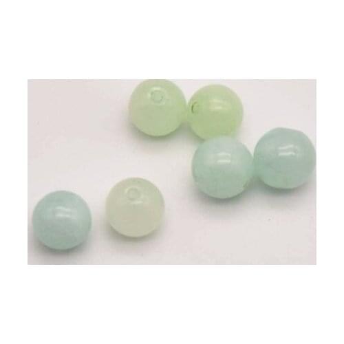 60 Pcs/Lot 6mm Natural Green Jade Jadeite Natural Stone Round Loose Beads For Jewelry Making Diy Bracelets Necklace JA0237