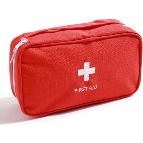 Empty Outdoor First Aid Kit Bag Red Camping Emergency Survival Bag Bandage Drug Waterproof Pill box Home medicine kit
