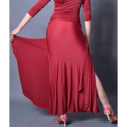Ballroom dance modern dance irregular swing hip package skirt split skirt M054 modern practice