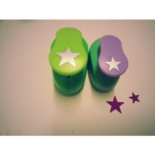 Free shipping 2pcs(2.5cm,1.5cm) star craft punch set eva Punches Crafts Scrapbook school Paper Puncher hole punch