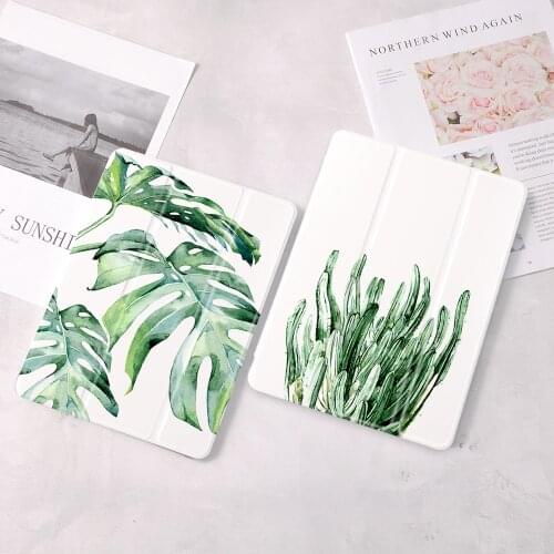 For iPad Case Tropical Rainforest Leaves For iPad 10.9 inch Air 4 2020 Case 9.7 inch 5th 6th 10.2 8th 7th 12.9 inch Mini 4 Cover