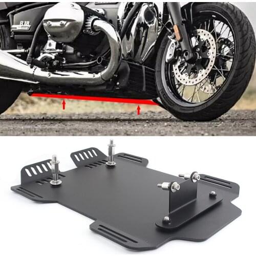 Black Motorcycle Aluminum Lower Engine Base Chassis Guard Skid Plate Belly Pan Protector Cover For BMW R18 2020-2021