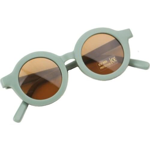 1pcs G Kids Headwear 2021 Childrens Sunglasses Infants Retro Solid Color Ultraviolet-proof Round Convenience Glasses Eyeglass