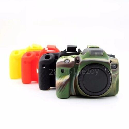 Nice Soft Silicone Rubber DSLR Camera Video Bag For CANON 77D Protective Body Cover Case Skin Camera Bag